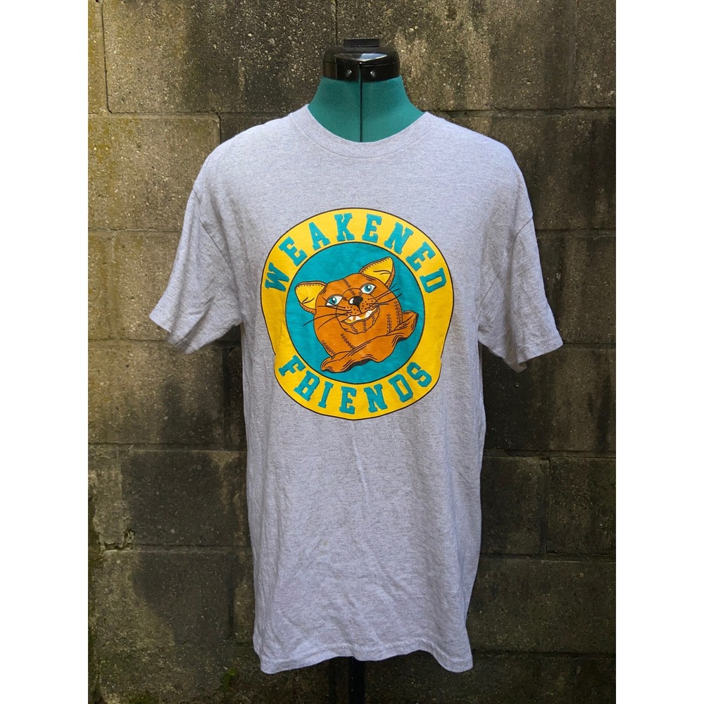 Weakened Friends Band T-Shirt Gray Gildan Cotton Graphic Tee Indie Alternative M